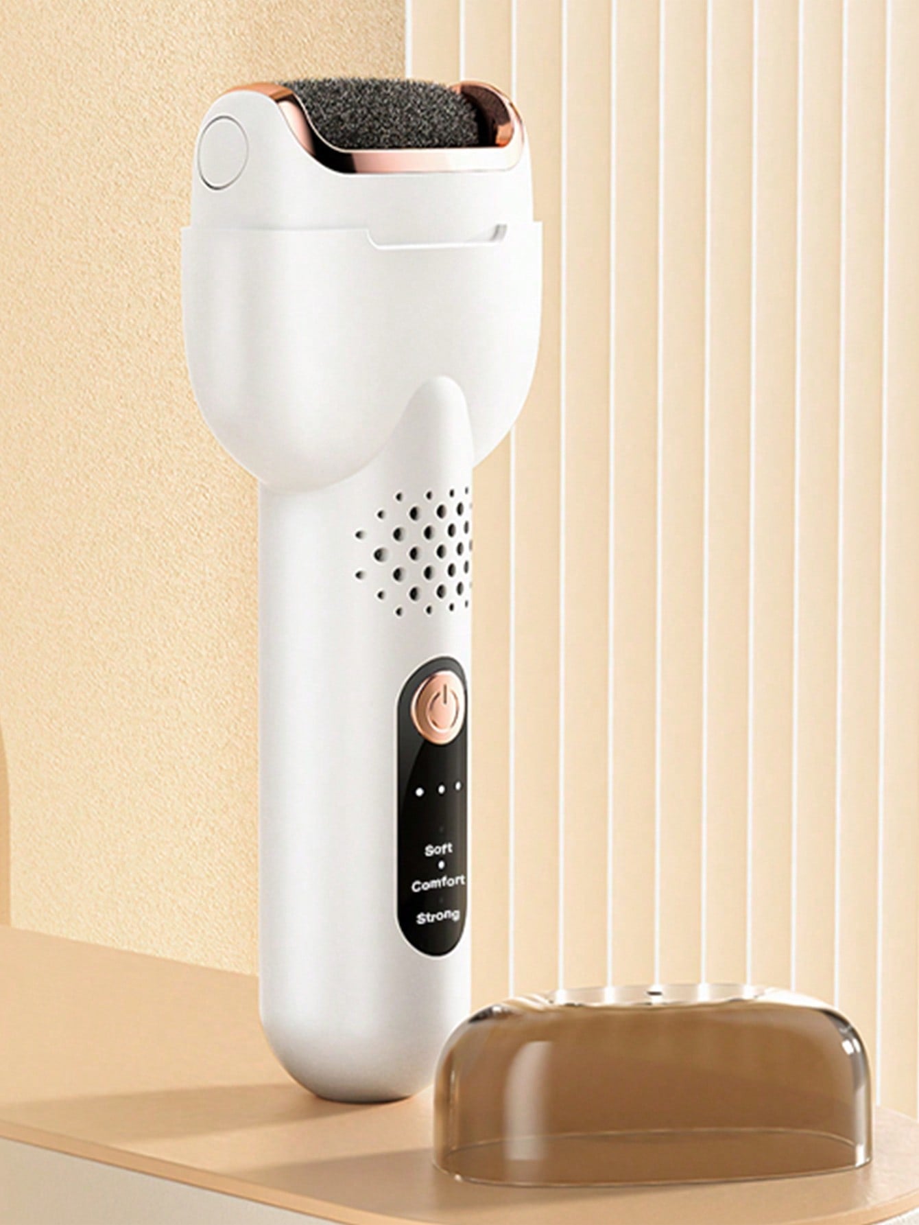 1pc ABS Foot Scrubber, Modern White Electric Foot Polisher For Home