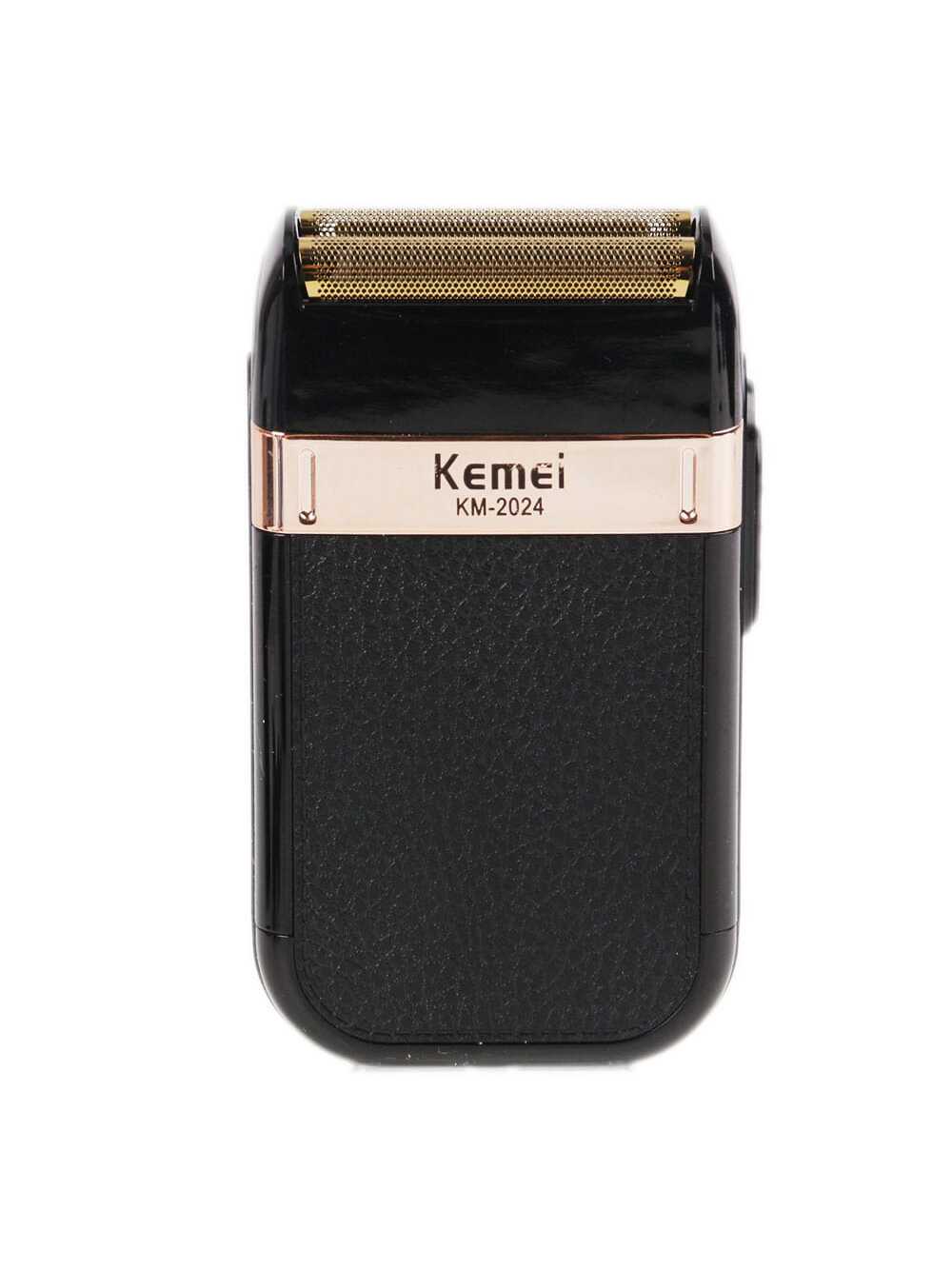1pc Km-2024 Electric Rechargeable Dual Blade Shaver