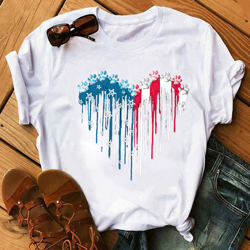 Love Dog Paw T-shirt