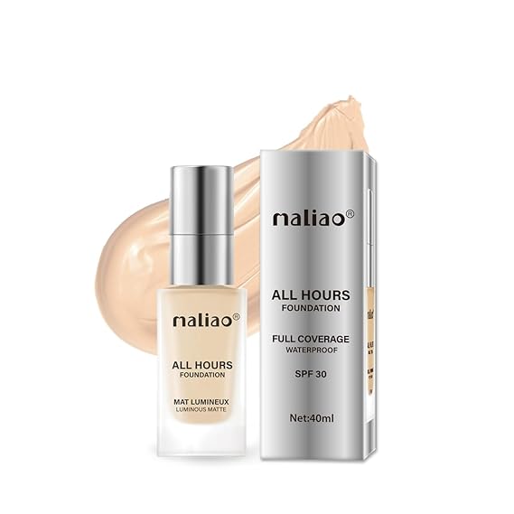 Maliao All Hours Foundation Mat Lumineux (01 White Ivory) - 40 ml