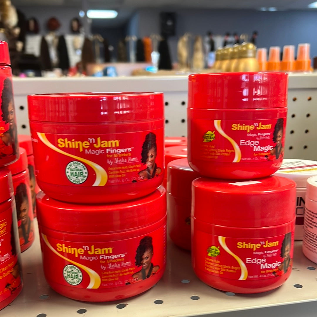 Shine��nJam Magic Fingers for Braider��s , extra firm, clean parts, controls frizz, build up, with Olive oil