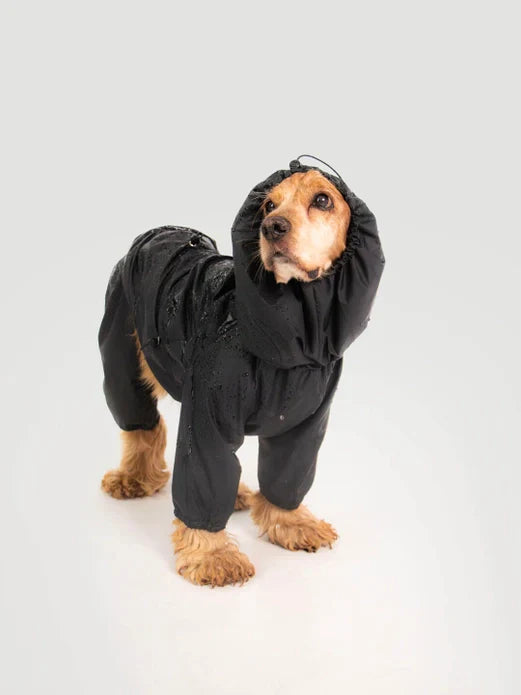 Qisu Raincoat - Black (SIZE XS LEFT)