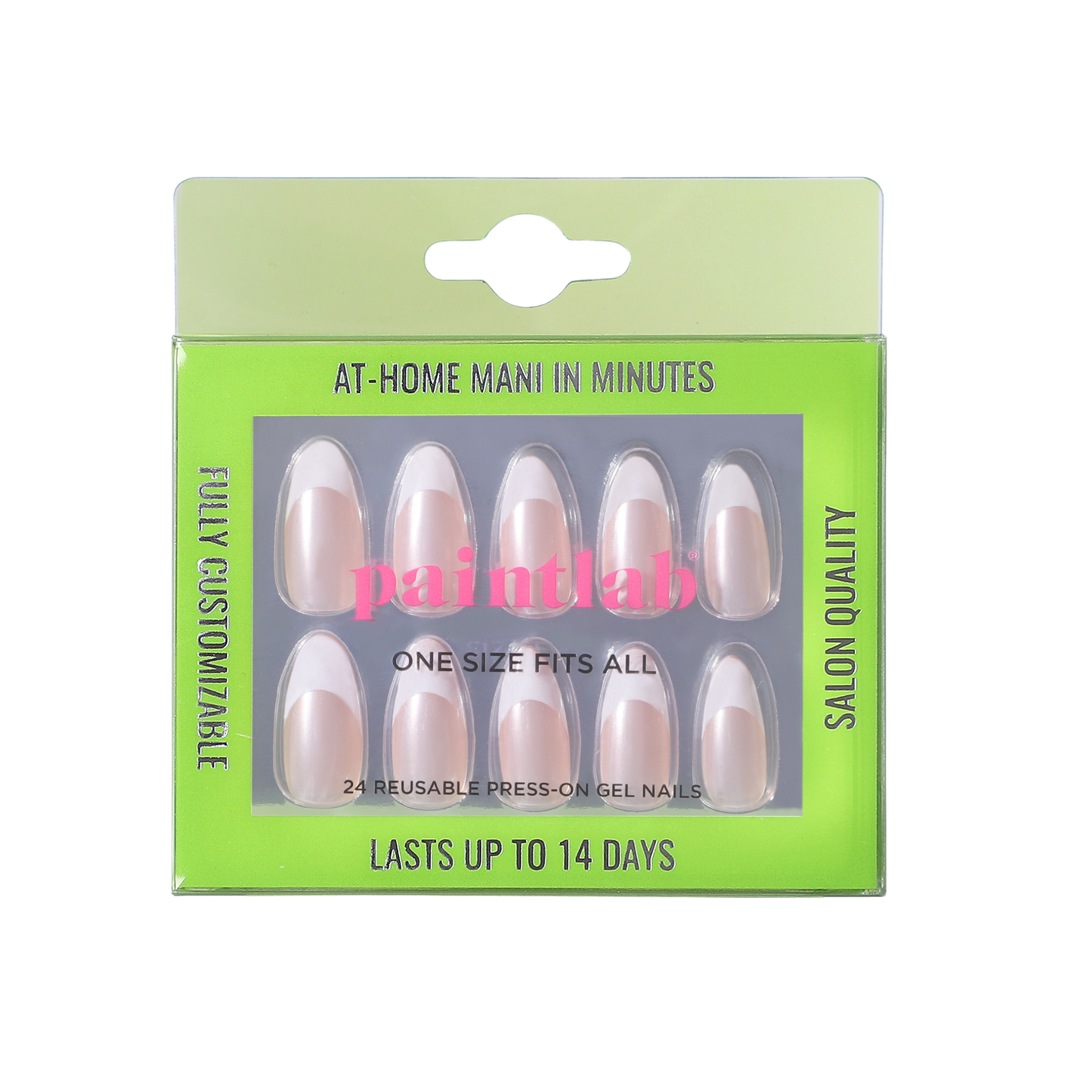 French Chrome Press-on Nails