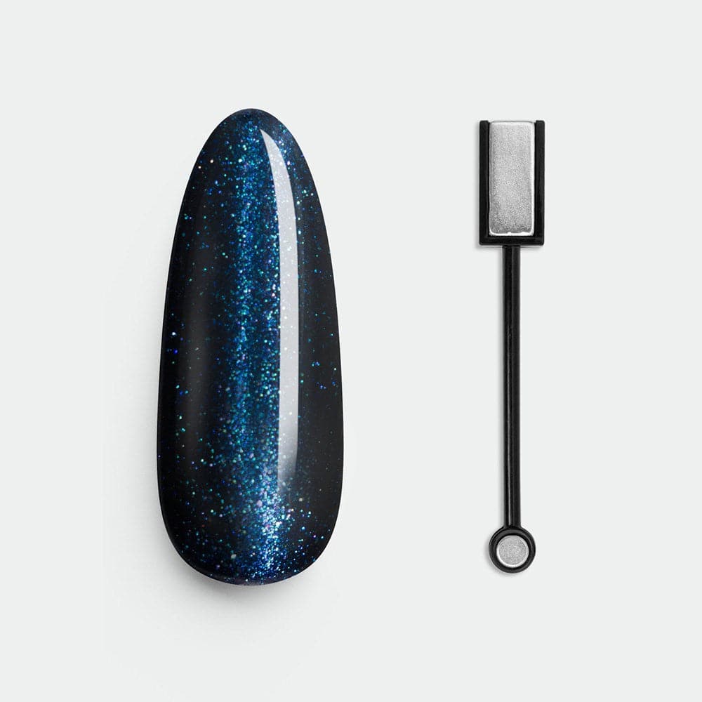 Gelous Fantasy Time Traveller gel nail polish swatch with Nail Art Magnet - photographed in New Zealand