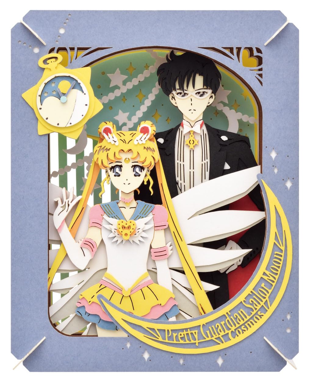 Paper Theater Movie Sailor Moon Cosmos Pt-328 Eternal Sailor Moon & Tuxedo Mask - Ensky