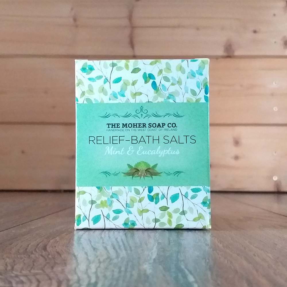 Peppermint & Eucalyptus RELIEF Bath Salts Jar