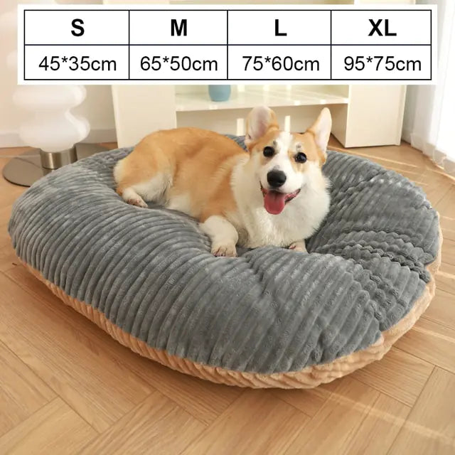Soft Padded Dog Bed Grey Double Side Mat XL