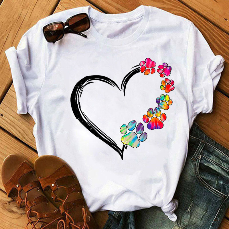 Love Dog Paw T-shirt
