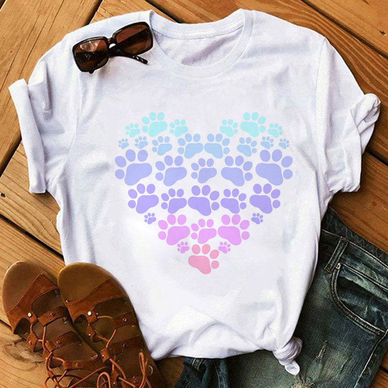 Love Dog Paw T-shirt