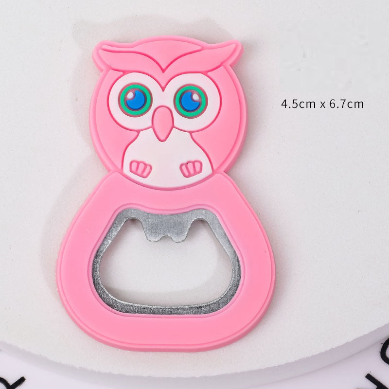 Creative Multi-function Bottle Opener Cute Refrigerator Sticker Children's Soda Bottle Beer Opener