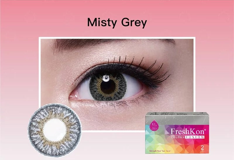 FreshKon Colors Fusion Dazzlers Misty Gray Monthly 2 Pack