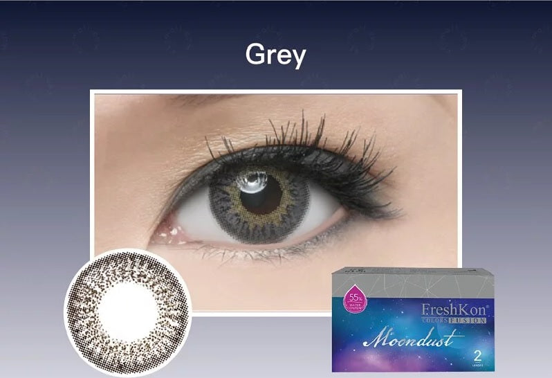 FreshKon Moondust Gray Monthly Contact Lenses 2 Pack