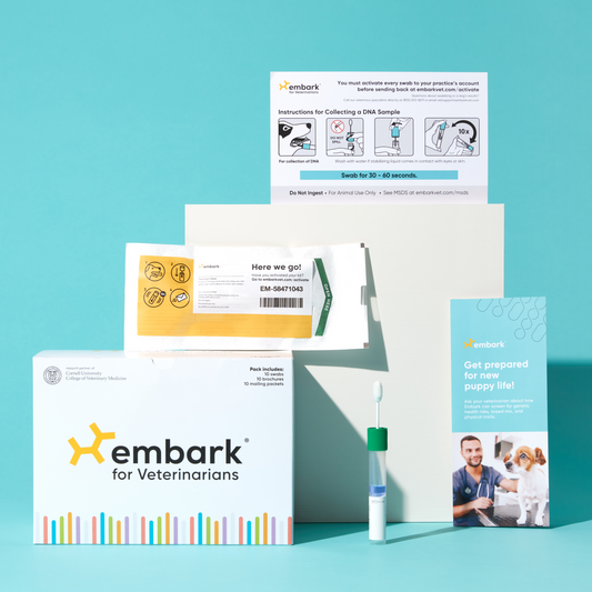Embark for Veterinarians dog DNA test kits