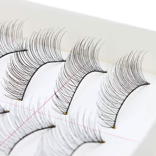 10-Pairs: Makeup Handmade Natural Fashion Long False Eyelashes
