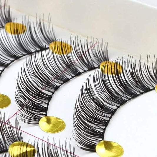 10-Pairs: Makeup Handmade Natural Fashion Long False Eyelashes
