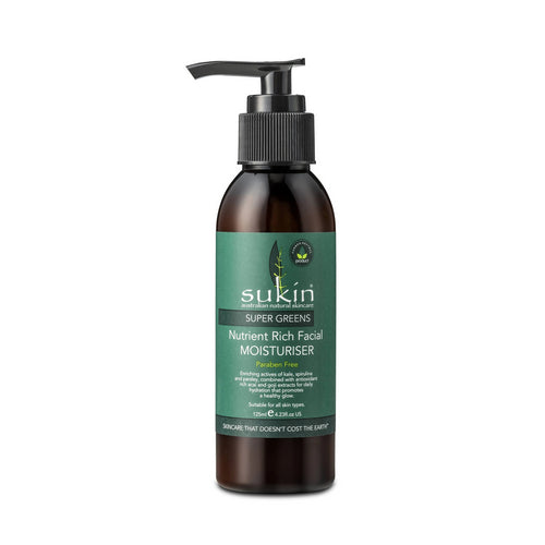 Sukin, Super Greens Nutrient Facial Moisturiser, 4.23 Oz