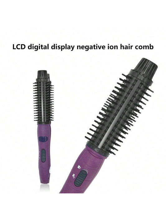 2-In-1 Hair Straightener & Curler With Negative Ion Technology, Hair Curling Iron & Straightening Flat Iron, Comb & Hair Clipper
