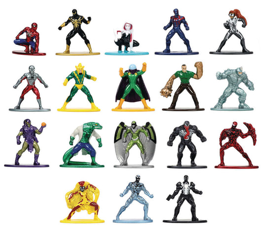 Marvel Spider-Man Nano Metalfigs 18 Pk W7
