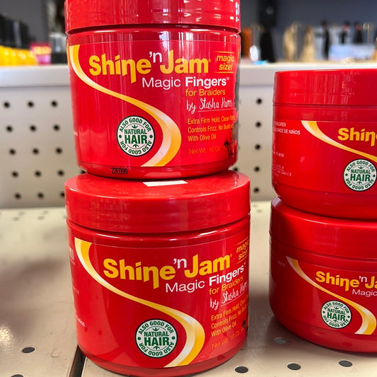 Shine��nJam Magic Fingers for Braider��s , extra firm, clean parts, controls frizz, build up, with Olive oil
