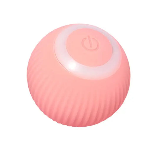 Rolling Ball Electric Cat Toys Smart Pink Ball 01