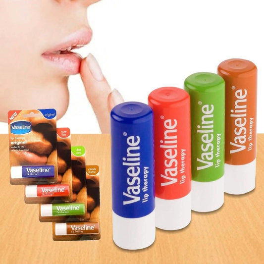 4-Pack: Vaseline Lip Therapy Stick with Petroleum Jelly