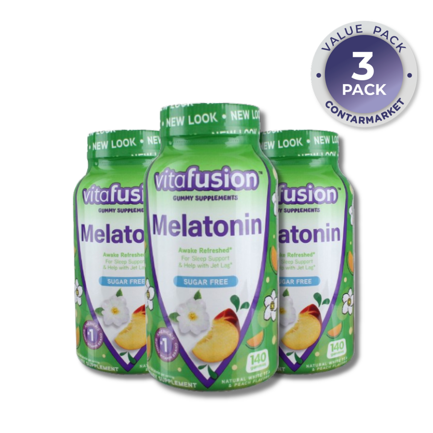 Vitafusion Melantonin Gummies 140 ct - 3 Pack