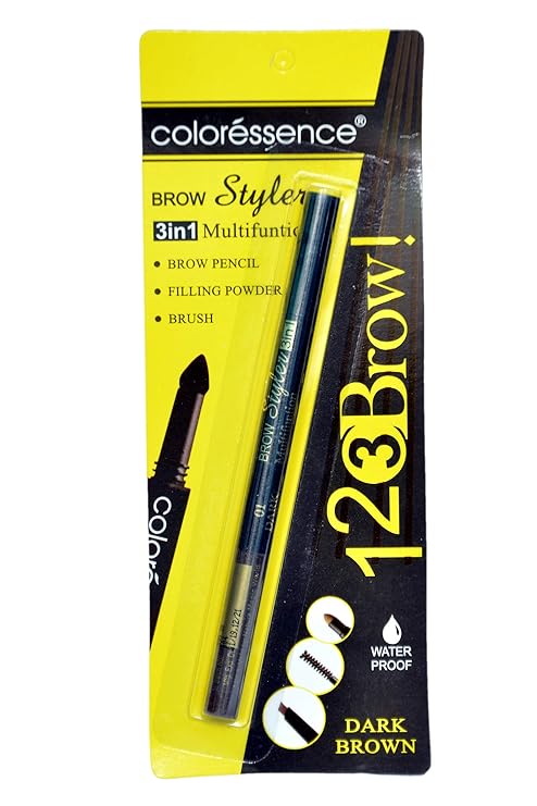 Coloressence Eye Brow Styler 3 In 1 Multifuntion Dark Brown - 0.72 gms