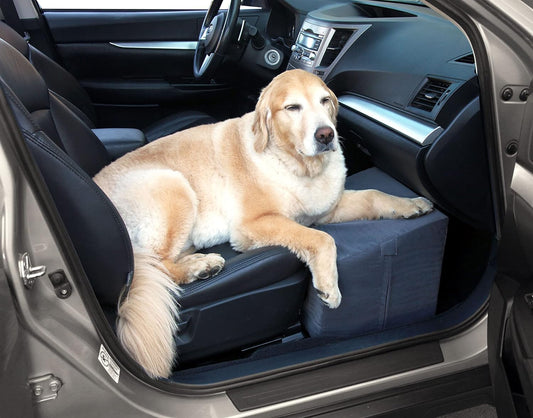 Waterproof Microfiber and Foam Safety Front Seat Extender, Grey, One Size