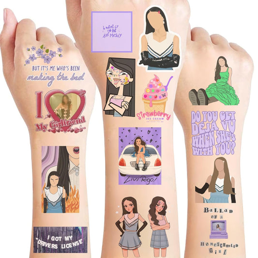 Tattoos Temporary For Fan | 50Pcs Hand Face Tattoos Stickers Teens Boys Girls Kids Gift Makeup Decorations Birthday Party Favor Supplies School