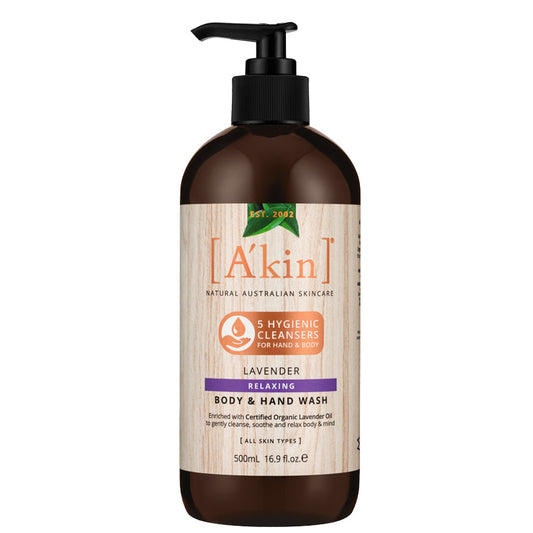 DISCONTINUED A'kin Lavender Relaxing Body & Hand Wash 500ml