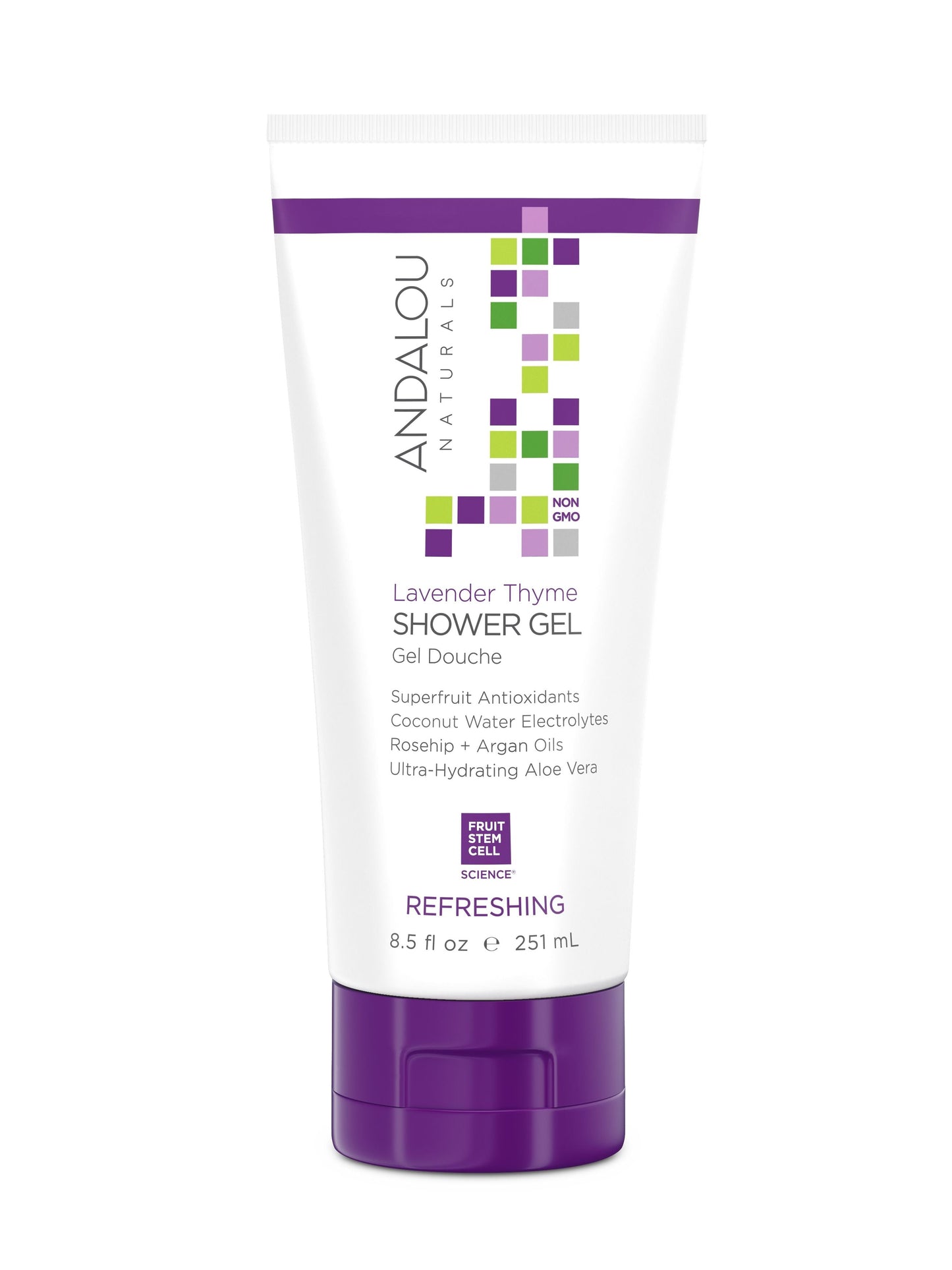 Andalou Naturals - Lavender Thyme Shower Gel, 251ml