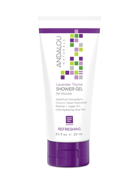 Andalou Naturals - Lavender Thyme Shower Gel, 251ml