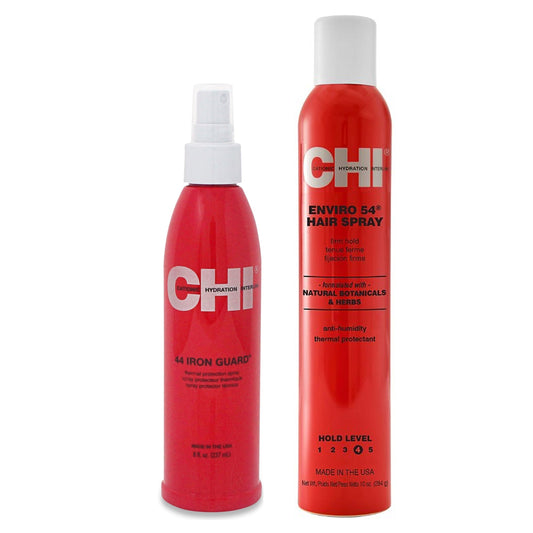 CHI 44 Iron Guard & Enviro 54 Hairspray Firm Hold Duo(8oz Iron Guard 44 & 10oz Enviro 54 Hairspray Firm)[**]