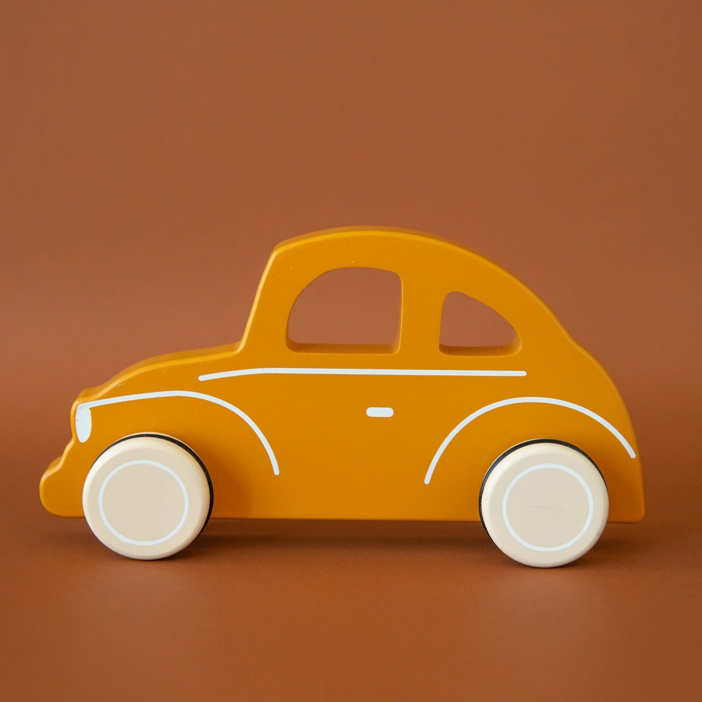 Wooden Hand Car | Orange