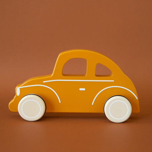 Wooden Hand Car | Orange