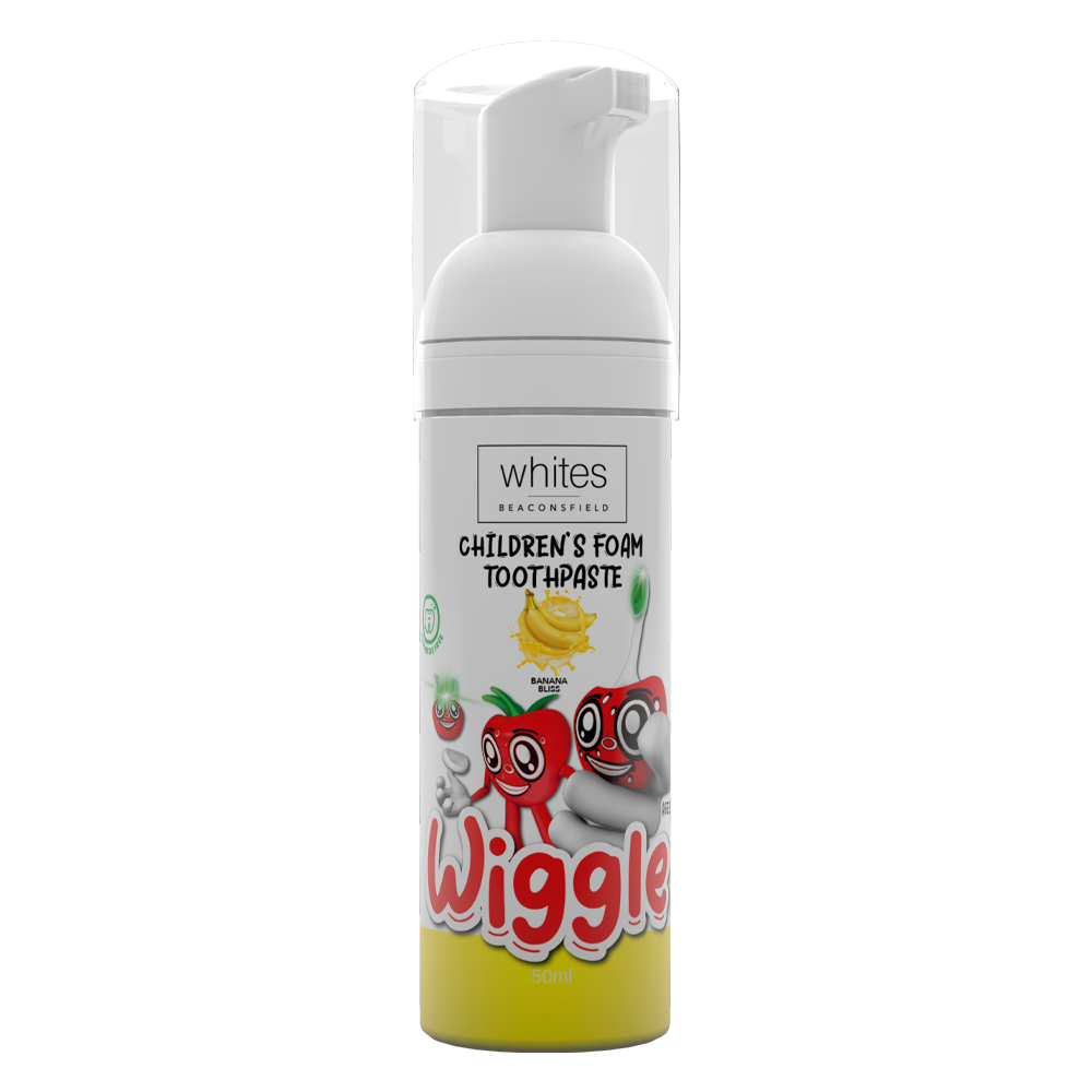 "Wiggle" Non-Fluoride Toothpaste Foam