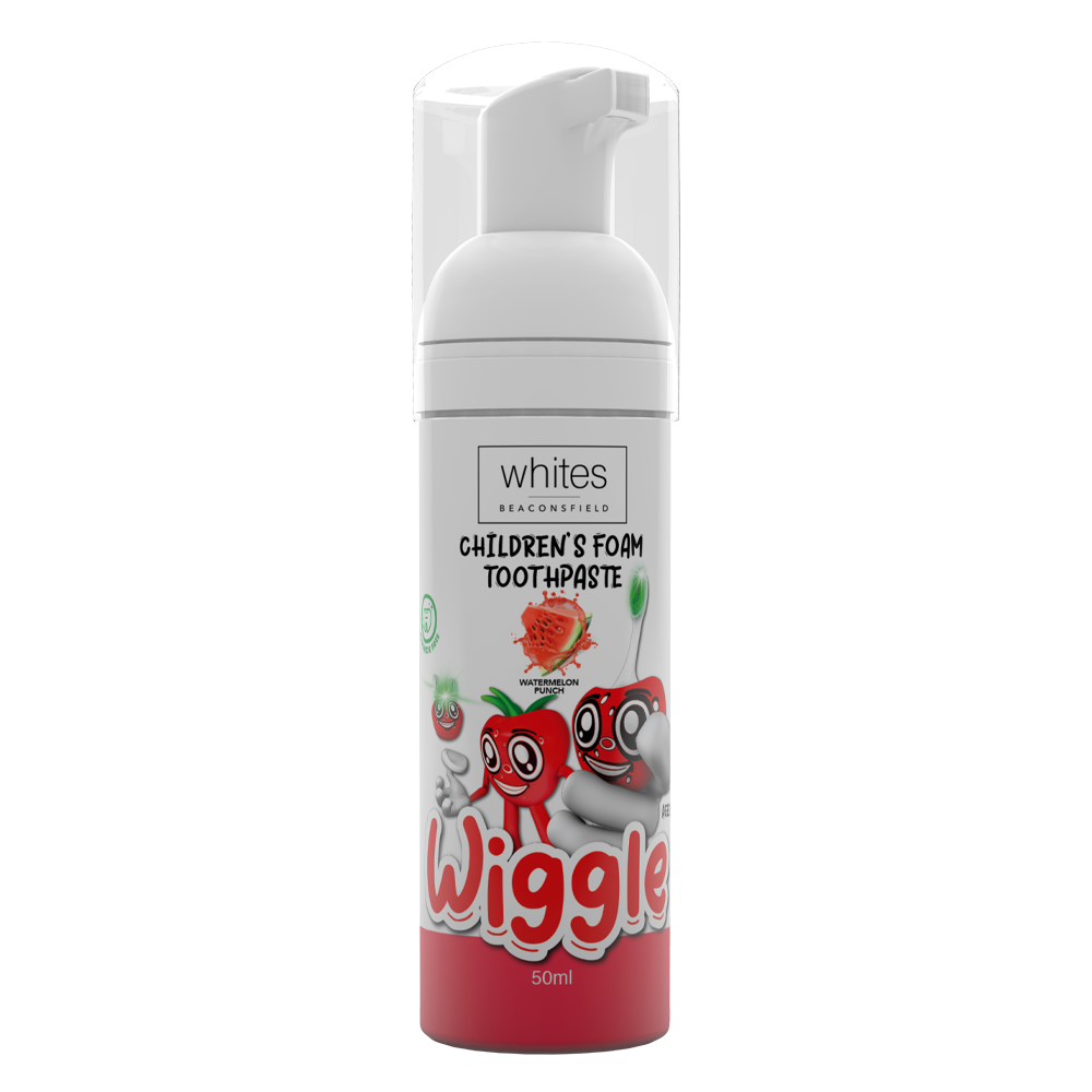 "Wiggle" Non-Fluoride Toothpaste Foam