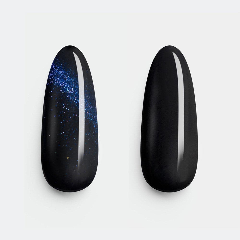 Gelous Fantasy Hallucination and Black Out gel nail polish swatch - photographed in New Zealand