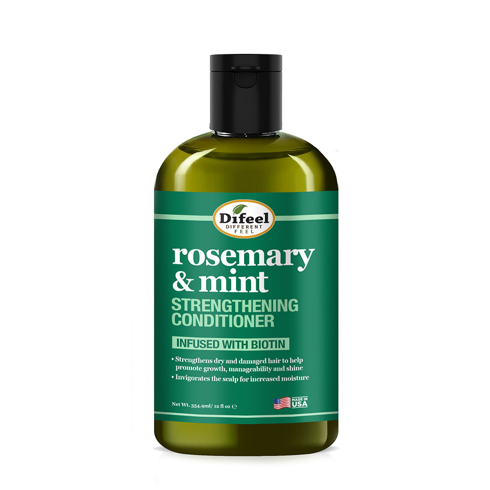 Difeel Rosemary and Mint Hair Strengthening Conditioner with Biotin 12 oz.
