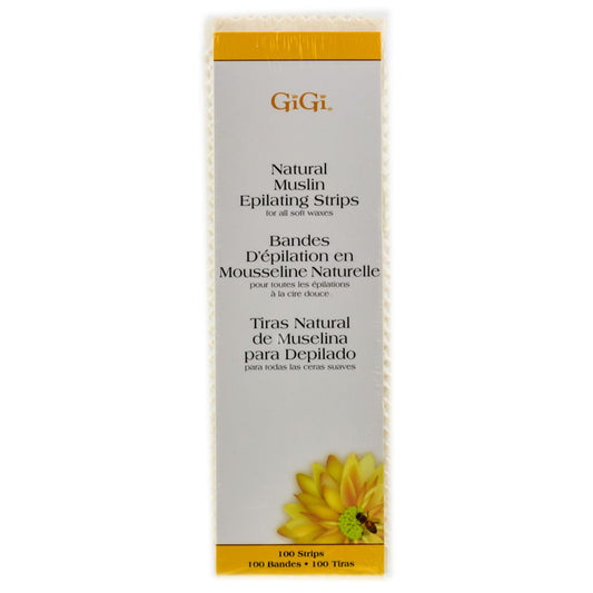 Gigi Natural Muslin Epilating Strips 100 strips