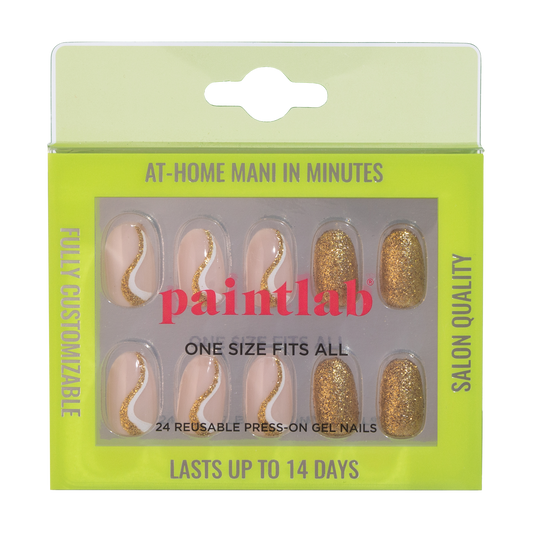 Glitter Gold Press-on Nails