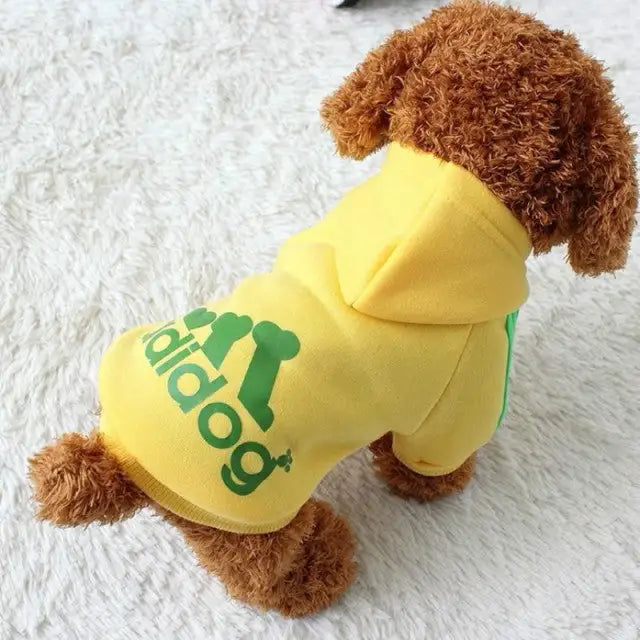 Dog Hoodies Yellow 2XL 4.5-6.5kg