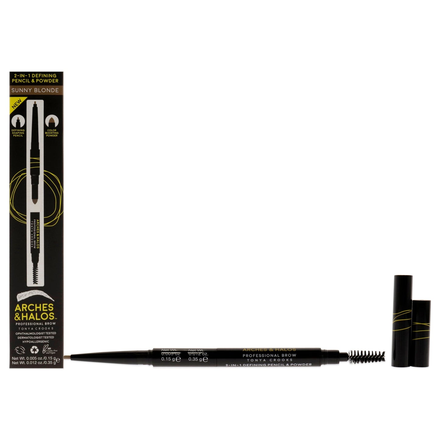 2-in-1 Defining Eyebrow Pencil and Powder - Sunny Blonde