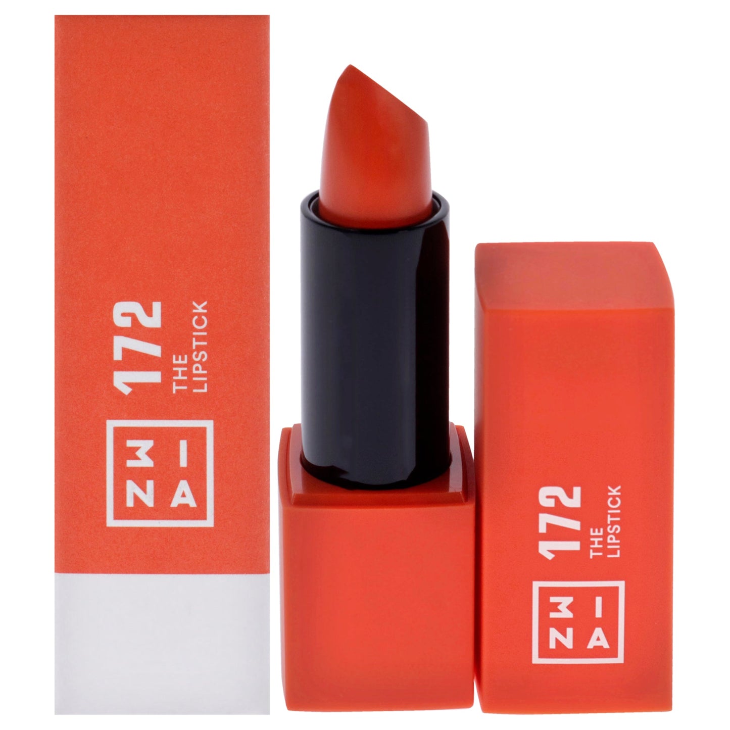 The Lipstick - 172 Bright Sunset Orange by 3Ina for Women - 0.16 oz Lipstick