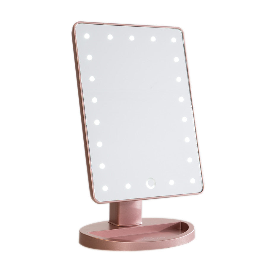 Impressions Vanity Touch Dimmable LED Makeup Mirror in Rose Gold