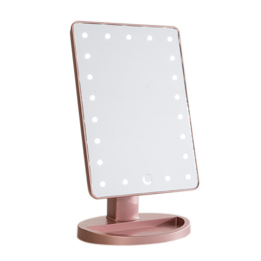 Impressions Vanity Touch Dimmable LED Makeup Mirror in Rose Gold