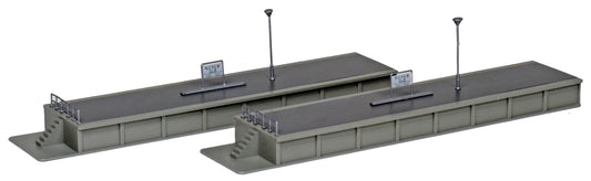 KATO - 23-174 Island Platform End A - 2 Pieces - N Scale