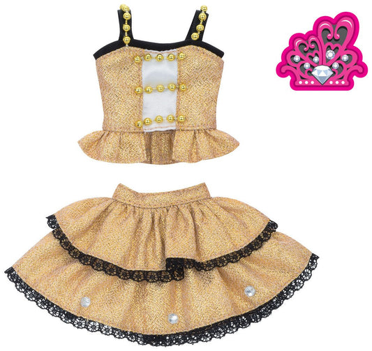TAKARA TOMY Licca Doll Dress Set Diamond Queen Gold Doll Not Included  813323