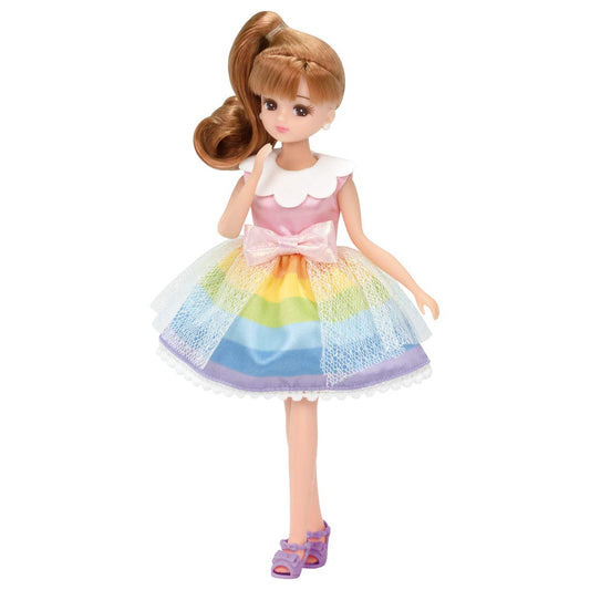 TAKARA TOMY Licca Doll Rainbow Fantasy Dress