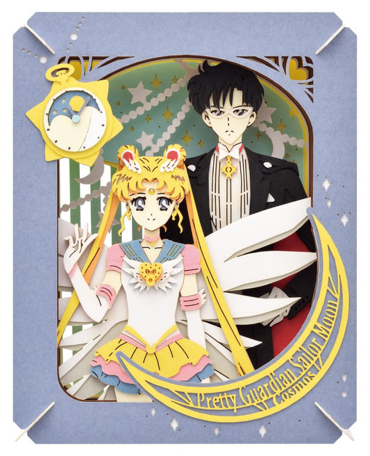 Paper Theater Movie Sailor Moon Cosmos Pt-328 Eternal Sailor Moon & Tuxedo Mask - Ensky